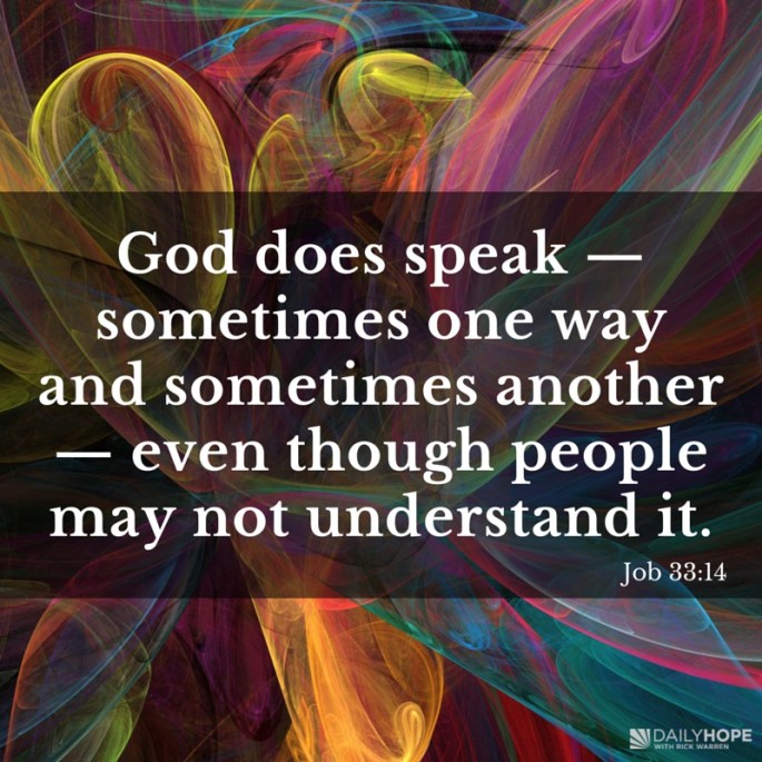 God speaks