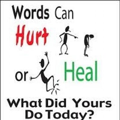 words can hurt