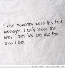 bad and good memories