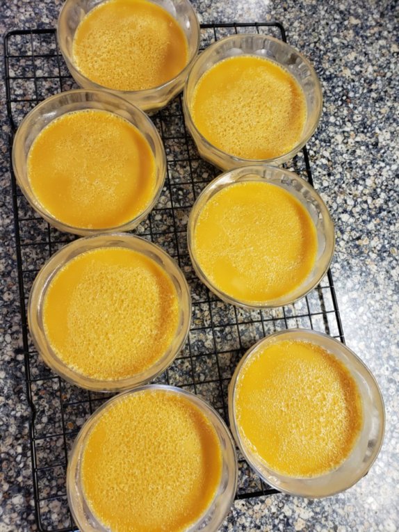 burnt caramel custard