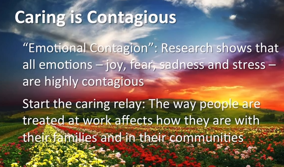 caring is contagious